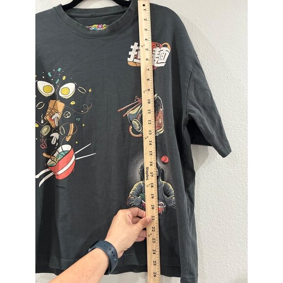 American Garage Black T-shirt Cotton Boxy Fit Print Tee - Unexplored Astronaut - Picture 5 of 8